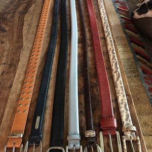 Belts- 7 leather belts, never worn